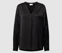 Blusenshirt mit V-Ausschnitt