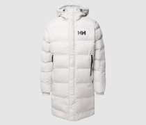 Steppparka mit Label-Print