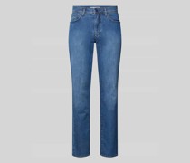 Straight Fit Jeans mit Label-Patch Modell 'CADIZ'