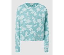 Sweatshirt mit Palmen-Prints