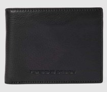 Portemonnaie aus echtem Leder mit Strukturmuster