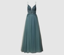 Abendkleid mit Zierbesatz