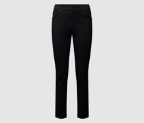 Skinny Fit Jeans mit Label-Patch