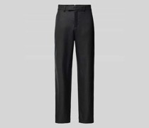 Slim Fit Anzughose mit Knopf- und Reißverschluss Modell 'KONTOS'