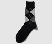 Socken mit Zickzack-Muster Modell 'Queen'