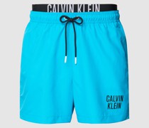 Badehose mit Label-Details