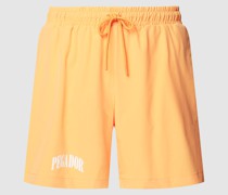 Badehose mit Label-Print