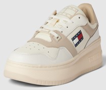 Plateau-Sneaker mit Label-Print Modell 'RETRO BASKET'