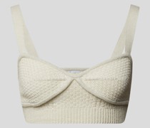 Bustier mit Effektgarn