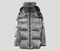 Daunenjacke in metallic