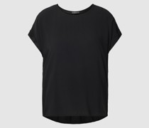 Blusenshirt aus reiner Viskose mit Kellerfalte