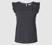 Blusenshirt mit Lochmuster