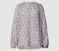 Hemdbluse mit Allover-Muster
