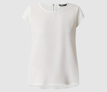 Blusenshirt in unifarbenem Design