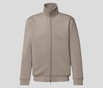 Sweatjacke mit Stehkragen
