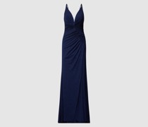 Abendkleid mit Raffungen