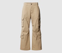Baggy Fit Cargohose mit Label-Detail