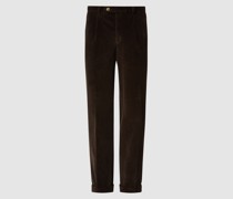 Comfort Fit Bundfaltenhose aus Cord Modell 'Morello'