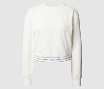 Sweatshirt mit elastischem Label-Bund Modell 'CARRIE'