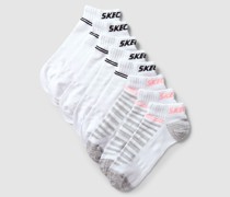 Sneakersocken mit Label-Details im 8er-Pack
