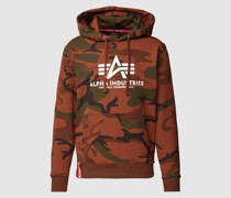 Hoodie mit Camouflage-Muster Modell 'BASIC'
