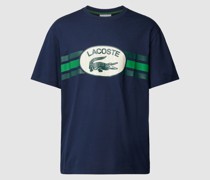 T-Shirt mit Label-Print
