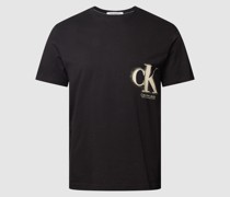 PLUS SIZE T-Shirt mit Logo-Print Modell 'SPRAY'