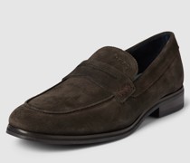 Loafer mit Label-Detail Modell 'Velluto'