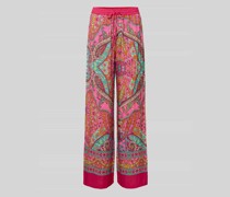 Loose Fit Stoffhose mit Paisley-Muster