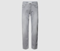 Straight Fit Jeans mit Label-Patch Modell 'Cadiz'
