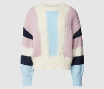 Strickpullover mir Zopfmuster Modell 'Sopa'