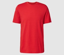 T-Shirt mit Label-Detail Modell 'BASIC'