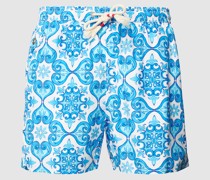Badehose mit Allover-Muster Modell 'LIGHTNING'