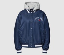 Bomberjacke mit abnehmbarer Kapuze