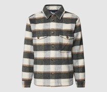 Relaxed Fit Overshirt mit Tartan-Karo