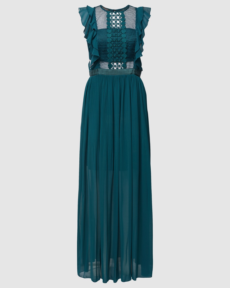 Apart Damen Abendkleid mit Lochmuster