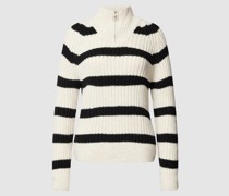 Strickpullover mit Streifenmuster Modell 'LEISE'