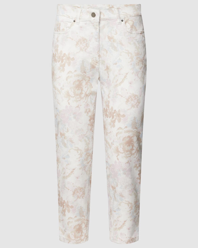 Zerres Damen Stoffhose mit floralem Print Modell 'GRETA'