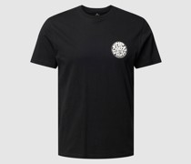Standard Fit T-Shirt mit Label-Print Modell 'WETTIE ICON'