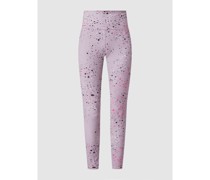 High Rise Sportleggings mit Allover-Muster