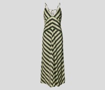 Midikleid mit Streifenmuster