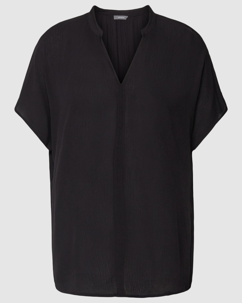 MONTEGO Damen Bluse in semitransparenter Optik