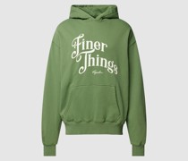 Oversized Hoodie mit Statement-Print Modell 'Kirk'