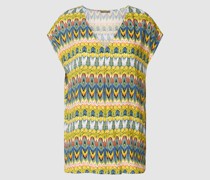 Blusenshirt mit Allover-Muster