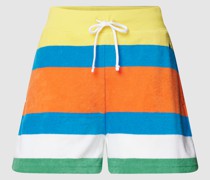 Sweatshort mit Blockstreifen Modell 'TRY'