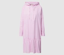 Knielanges Kleid mit Kapuze