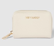 Portemonnaie mit Label-Detail Modell 'SLEEK PETITE'