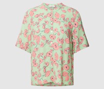 Bluse aus Viskose mit floralem Print
