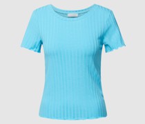 T-Shirt mit Strukturmuster