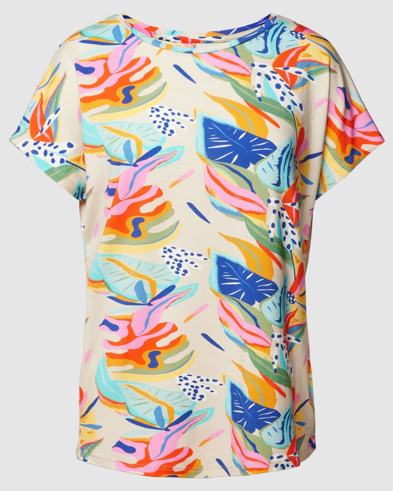 Christian Berg Damen T-Shirt mit floralem Muster NZ7886